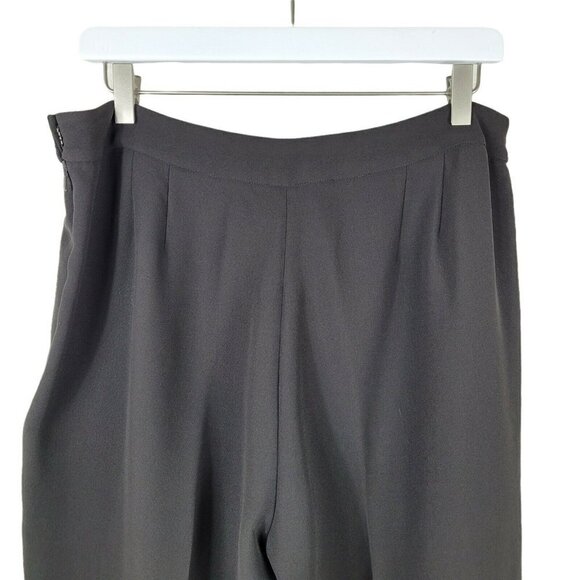 Vintage Anne Klein Black Dress Pants Sz 12 Hong Kong Business Office Career LNC - Picture 4 of 8